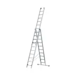 Aluminium ladders, 3 parts, h-7,00m